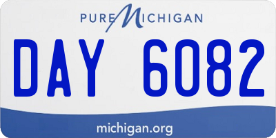 MI license plate DAY6082