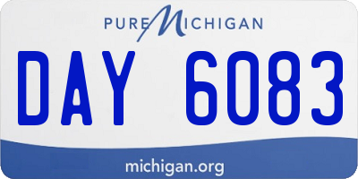 MI license plate DAY6083