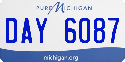 MI license plate DAY6087