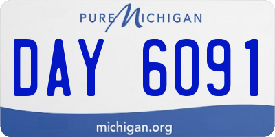 MI license plate DAY6091