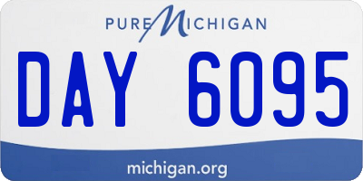 MI license plate DAY6095