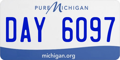 MI license plate DAY6097