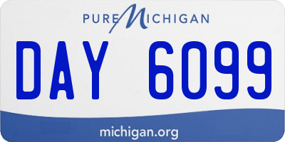 MI license plate DAY6099
