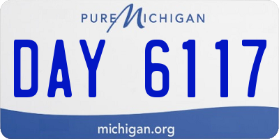 MI license plate DAY6117