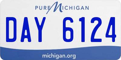 MI license plate DAY6124