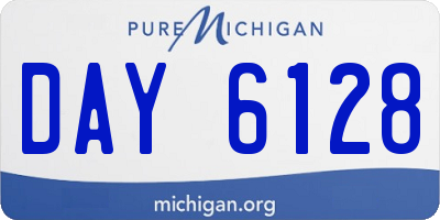 MI license plate DAY6128