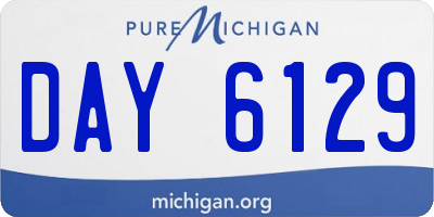 MI license plate DAY6129
