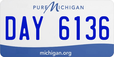 MI license plate DAY6136