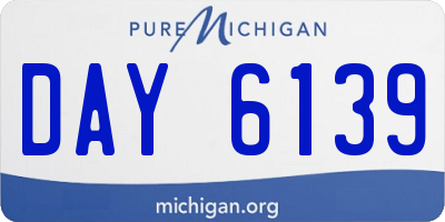 MI license plate DAY6139
