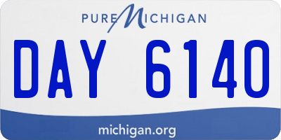 MI license plate DAY6140