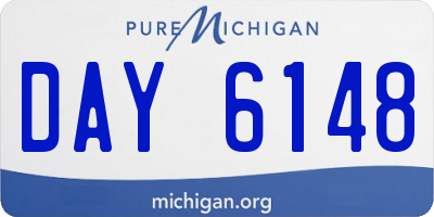 MI license plate DAY6148