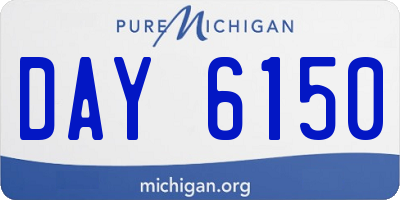 MI license plate DAY6150