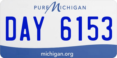 MI license plate DAY6153