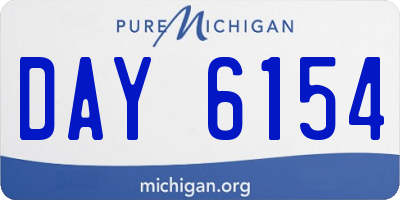 MI license plate DAY6154