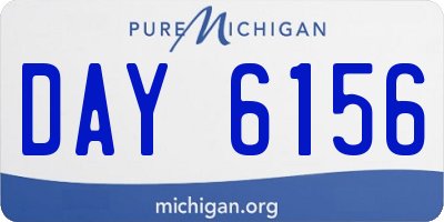 MI license plate DAY6156