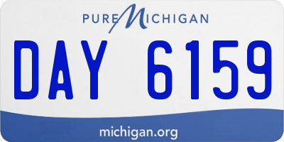 MI license plate DAY6159