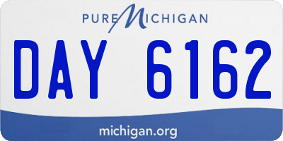 MI license plate DAY6162