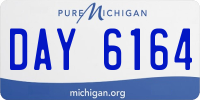 MI license plate DAY6164