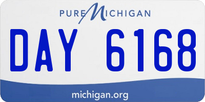 MI license plate DAY6168