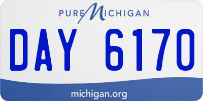 MI license plate DAY6170