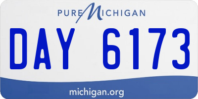 MI license plate DAY6173