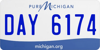 MI license plate DAY6174