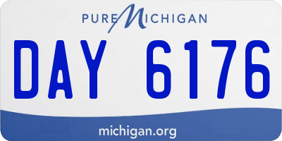 MI license plate DAY6176