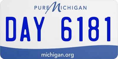 MI license plate DAY6181