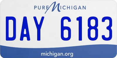 MI license plate DAY6183