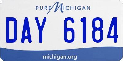 MI license plate DAY6184