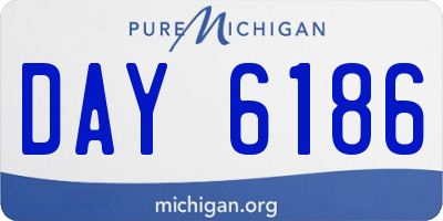 MI license plate DAY6186