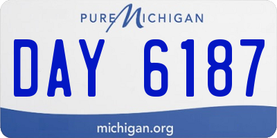 MI license plate DAY6187