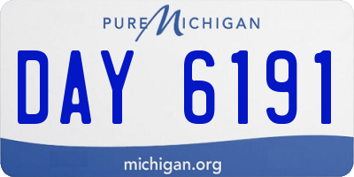 MI license plate DAY6191