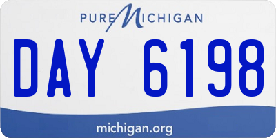 MI license plate DAY6198