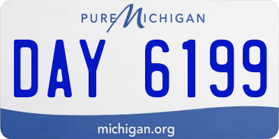 MI license plate DAY6199