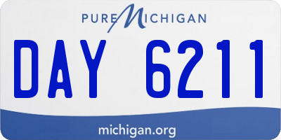 MI license plate DAY6211