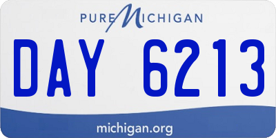 MI license plate DAY6213