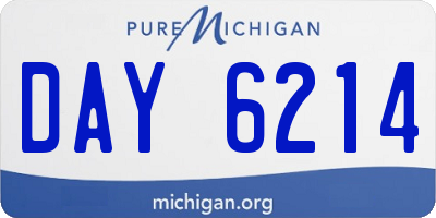MI license plate DAY6214