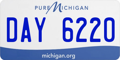 MI license plate DAY6220