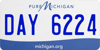 MI license plate DAY6224