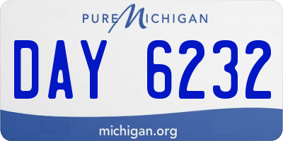 MI license plate DAY6232