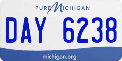 MI license plate DAY6238