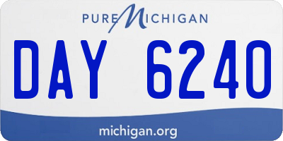 MI license plate DAY6240