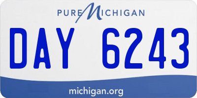 MI license plate DAY6243