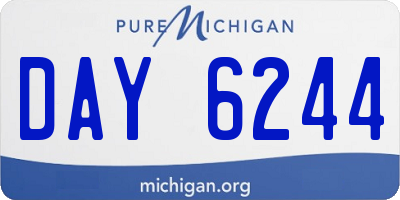 MI license plate DAY6244