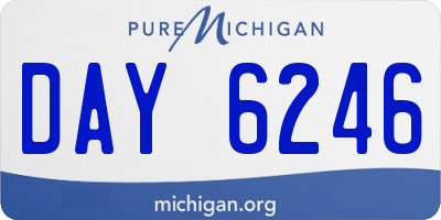 MI license plate DAY6246