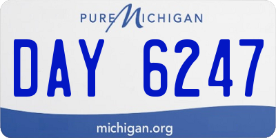 MI license plate DAY6247