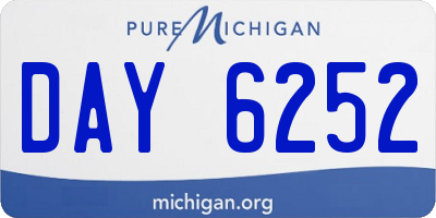 MI license plate DAY6252