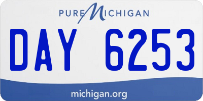 MI license plate DAY6253