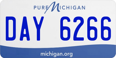MI license plate DAY6266